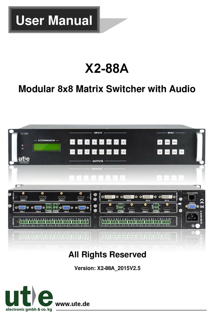 UTE X2-88A user manual