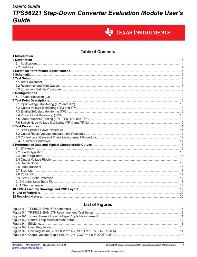 Texas Instruments TPS56221EVM-579 User manual