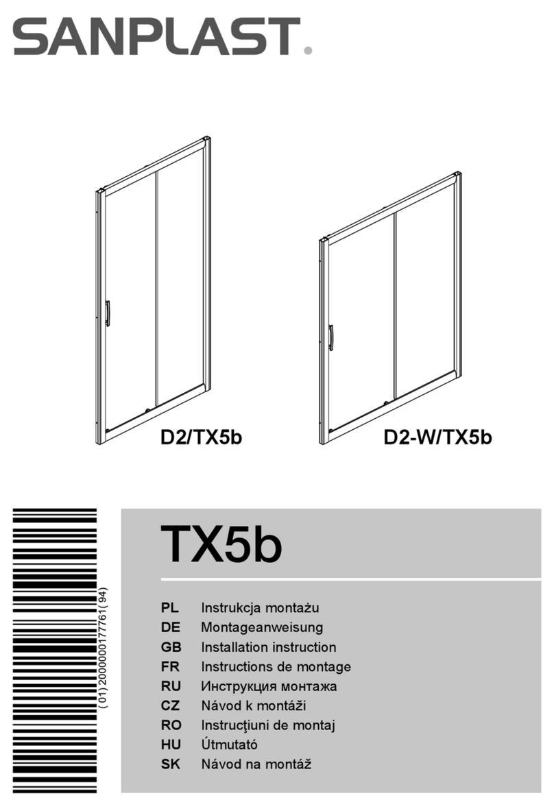 SANPLAST D2/TX5b Installation instruction