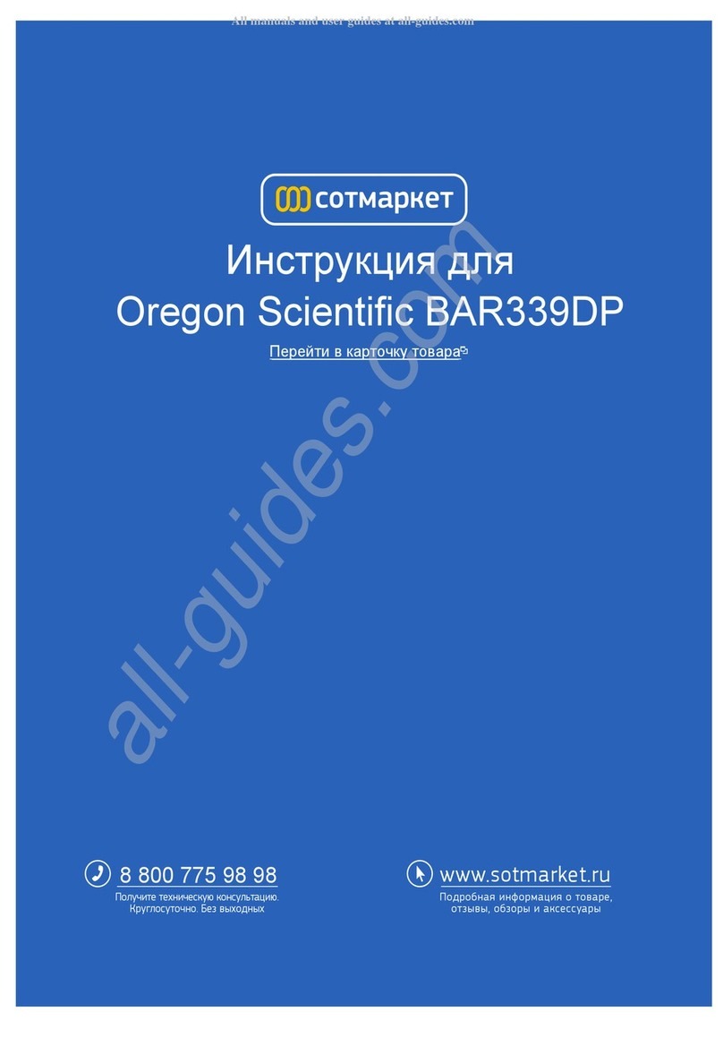 Oregon Scientific BAR339DPH user manual Oregon Scientific BAR339DPH user manual