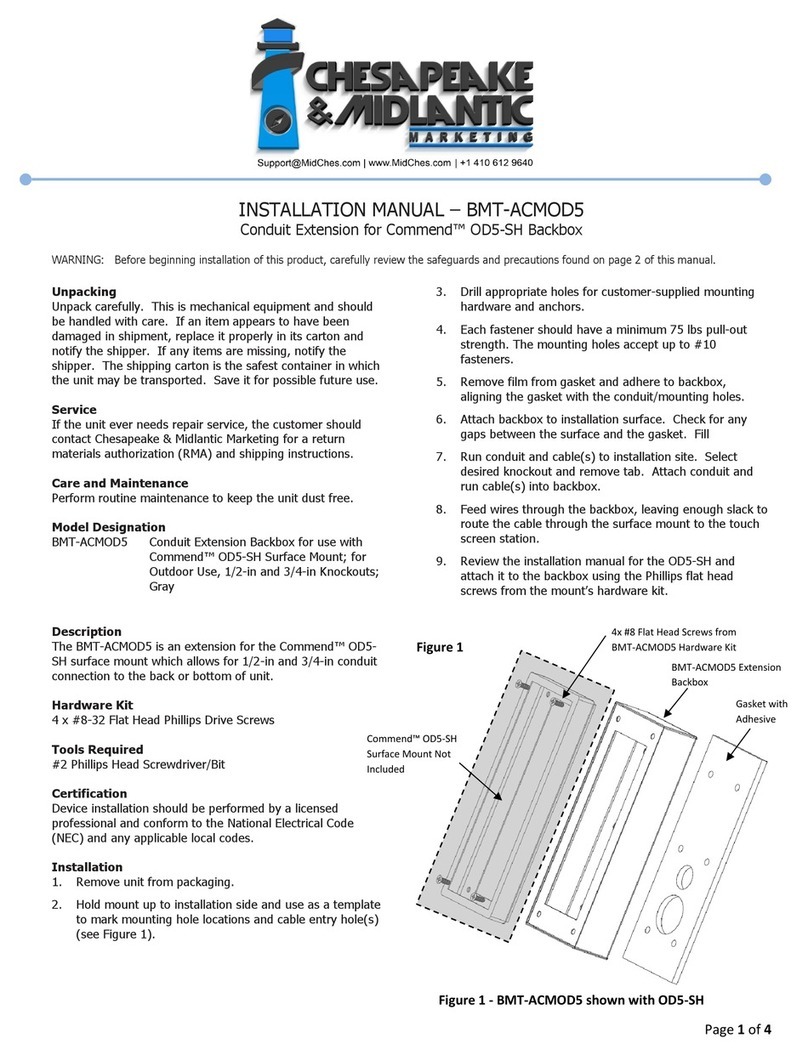 Chesapeake & Midlantic Marketing BMT-ACMOD5 installation manual Chesapeake & Midlantic Marketing BMT-ACMOD5 installation manual