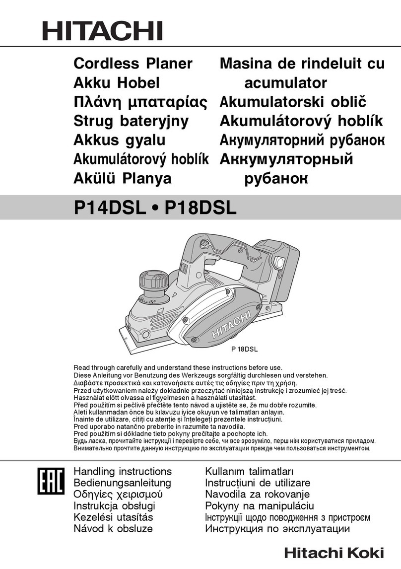 Hitachi Koki P14DSL Handling instructions