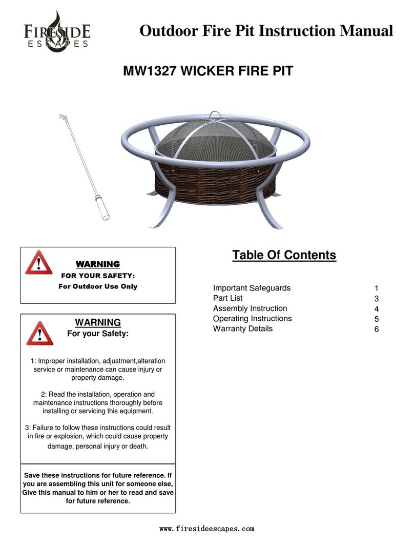 Fireside MW1327 instruction manual