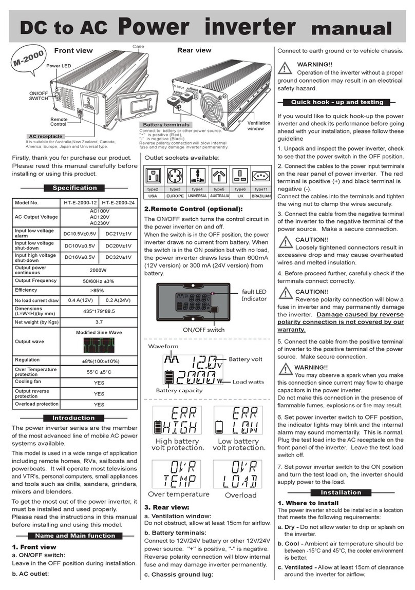 Porto HT-E-2000-12 manual