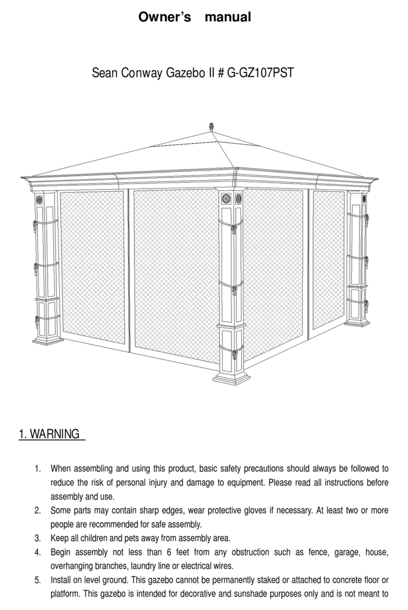 Sunjoy G-GZ107PST User manual