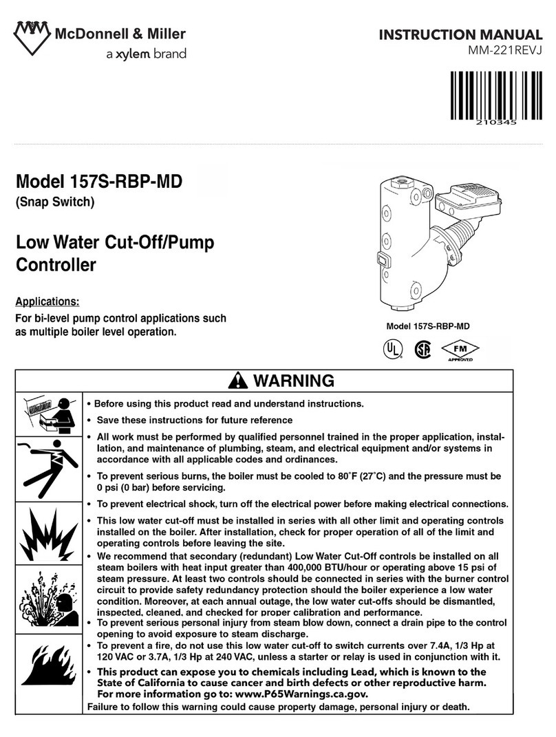 Xylem McDonnel & Miller 157S-RBP-MD instruction manual Xylem McDonnel & Miller 157S-RBP-MD instruction manual