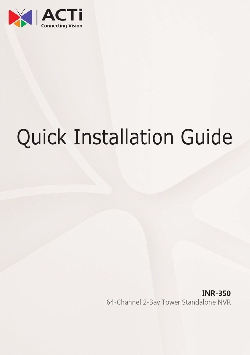 ACTi INR-350 User manual
