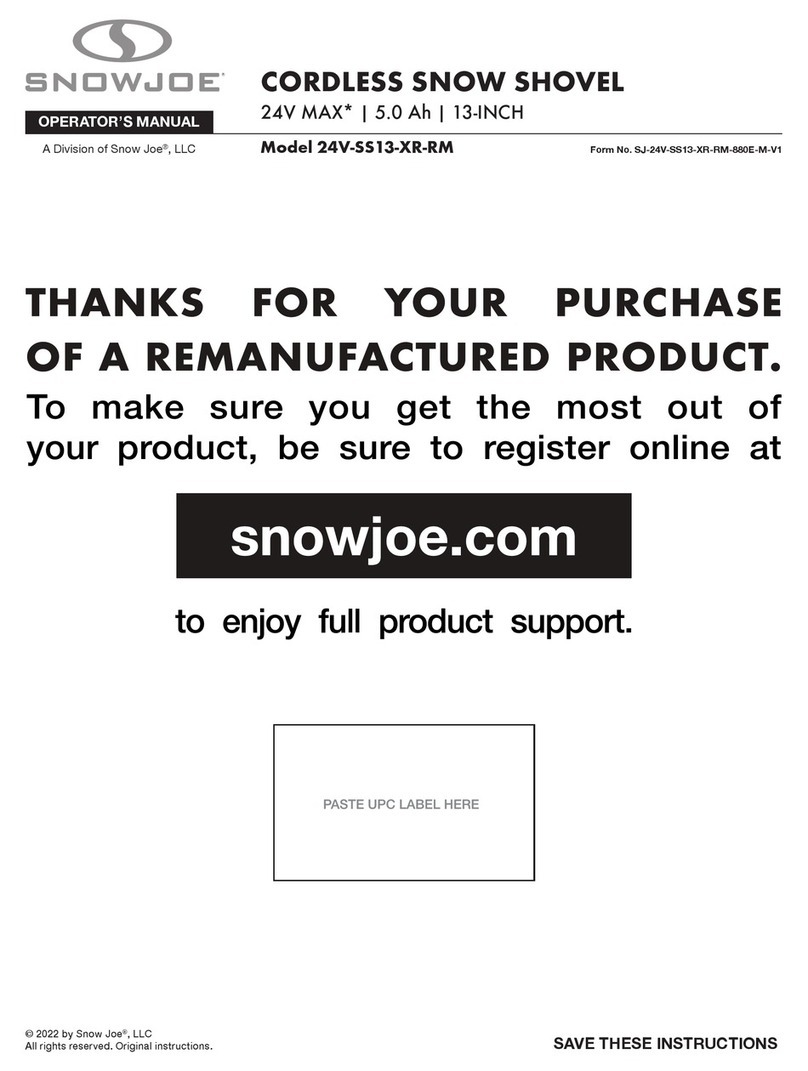 SNOWJOE 24V-SS13-XR-RM User manual