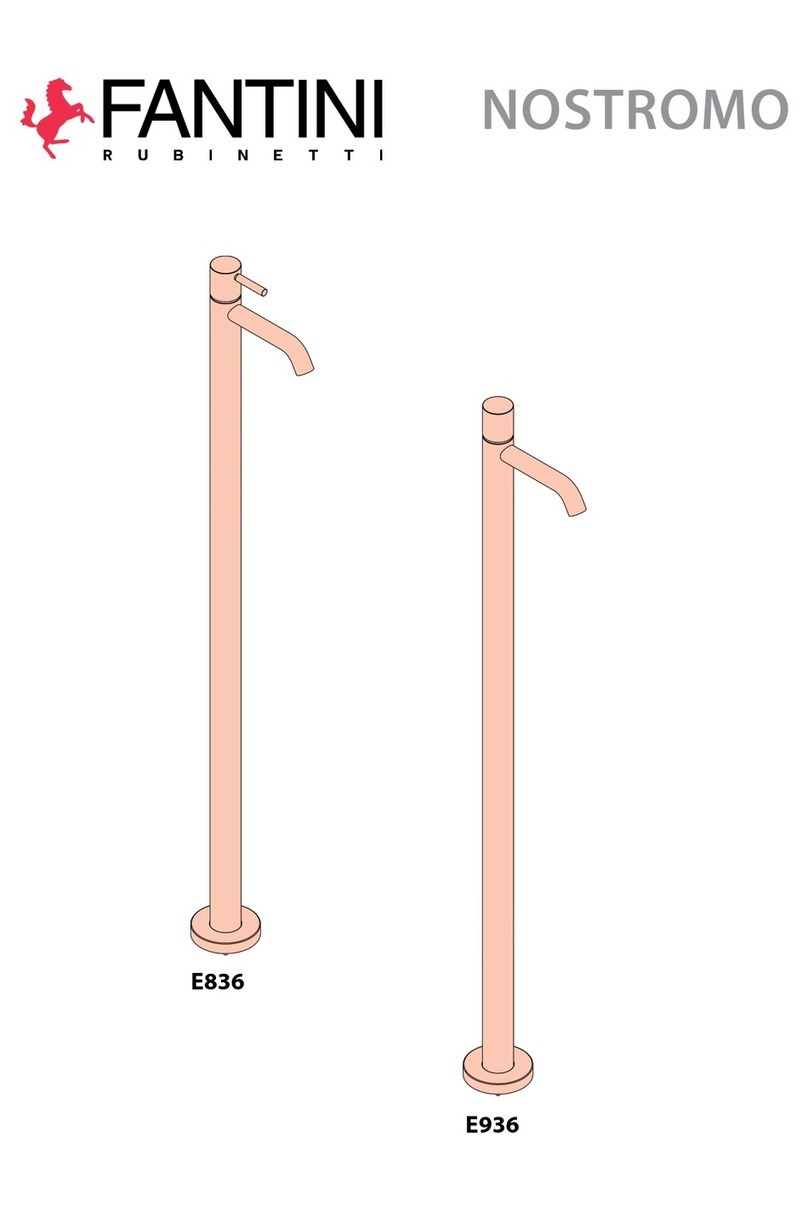 Fantini Rubinetti NOSTROMO E836 installation instructions
