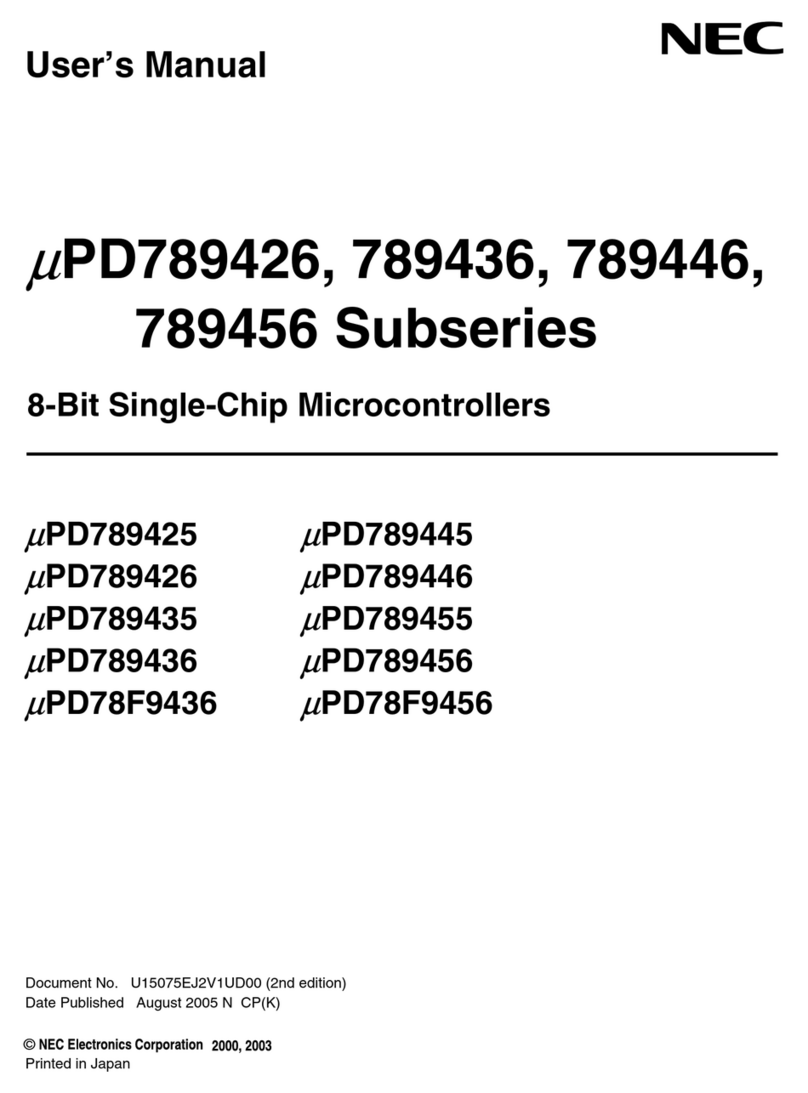 NEC UPD789426 Series User manual