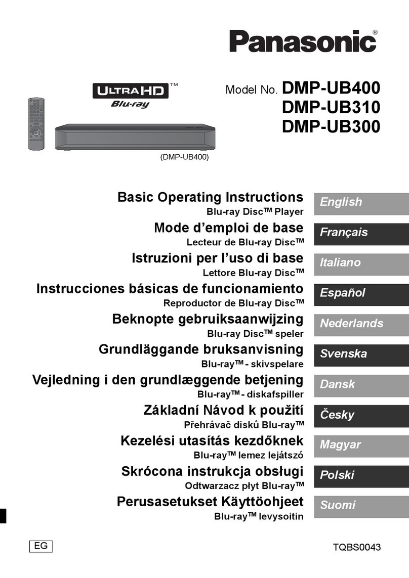 Panasonic DMP-UB310 Technical specifications