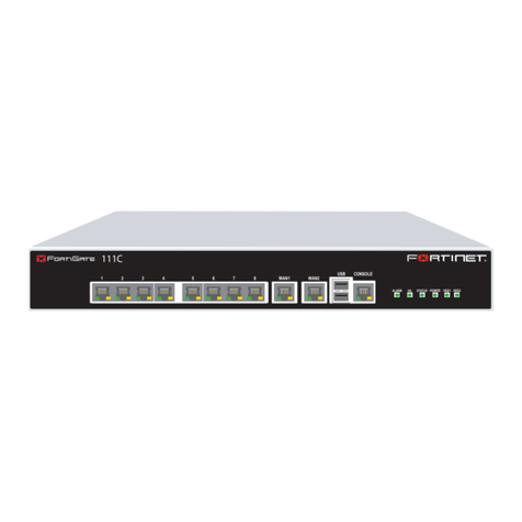 Fortinet FortiGate-111C User manual