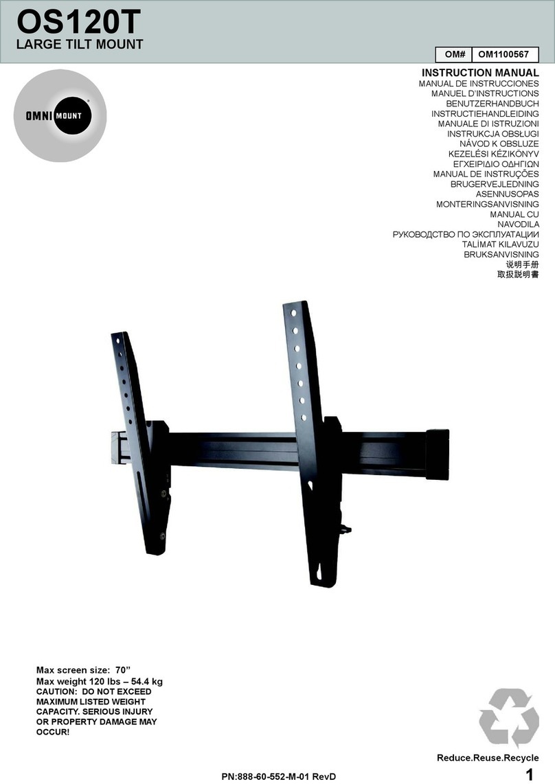 Omnimount OS120T User manual