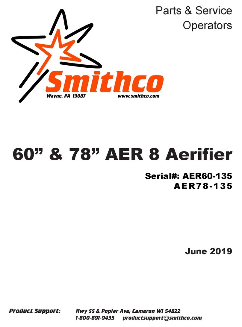 Smithco AER 8 Aerifier Quick start guide