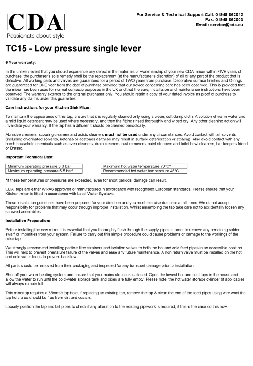 CDA TC15CH User manual