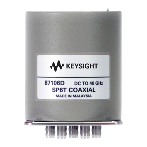 Keysight Technologies 87104A SP4T Operating and service manual Keysight Technologies 87104A SP4T Operating and service manual