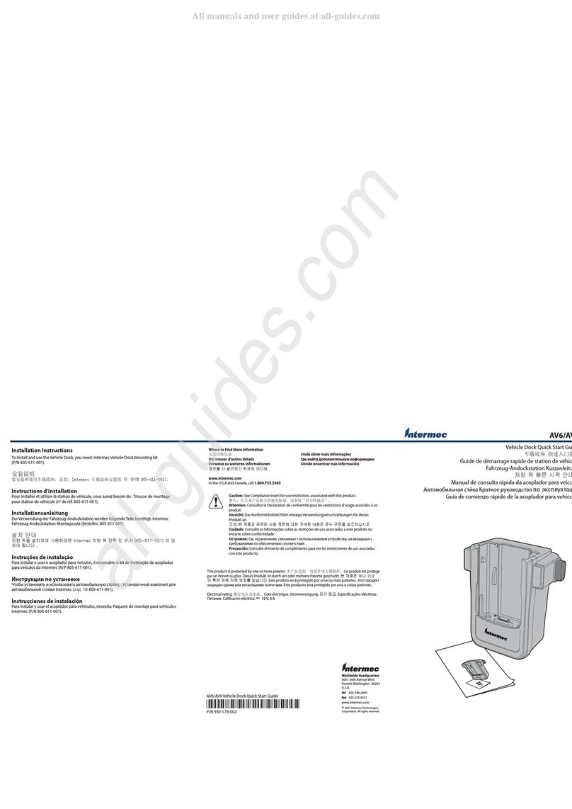 Intermec AV6 installation instructions