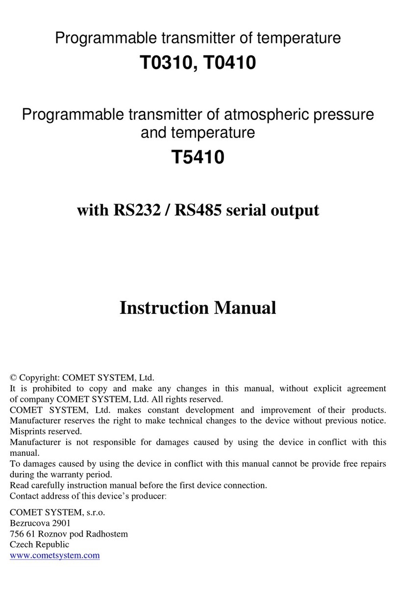 Comet T5410 User manual