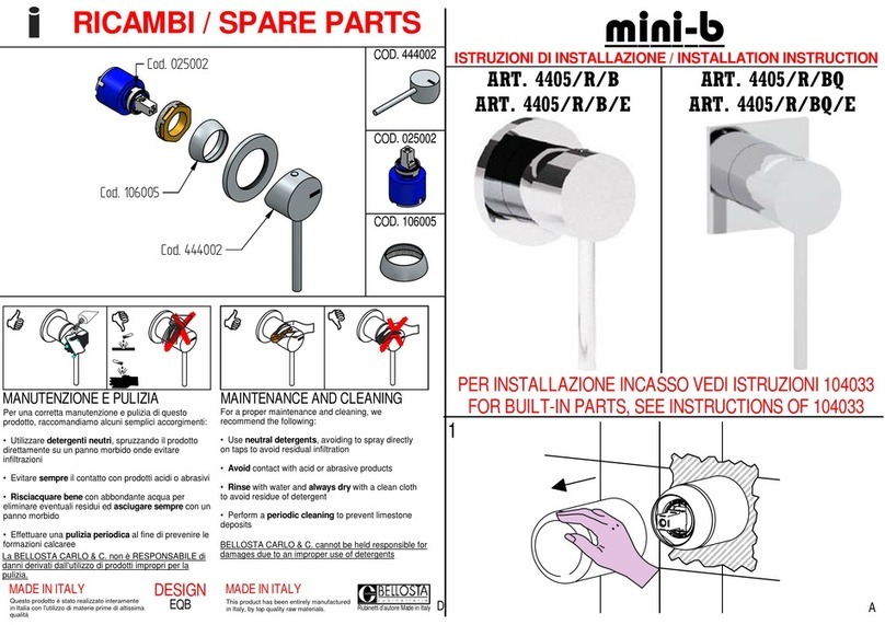 BELLOSTA mini-b 4405/R/B Installation instruction BELLOSTA mini-b 4405/R/B Installation instruction