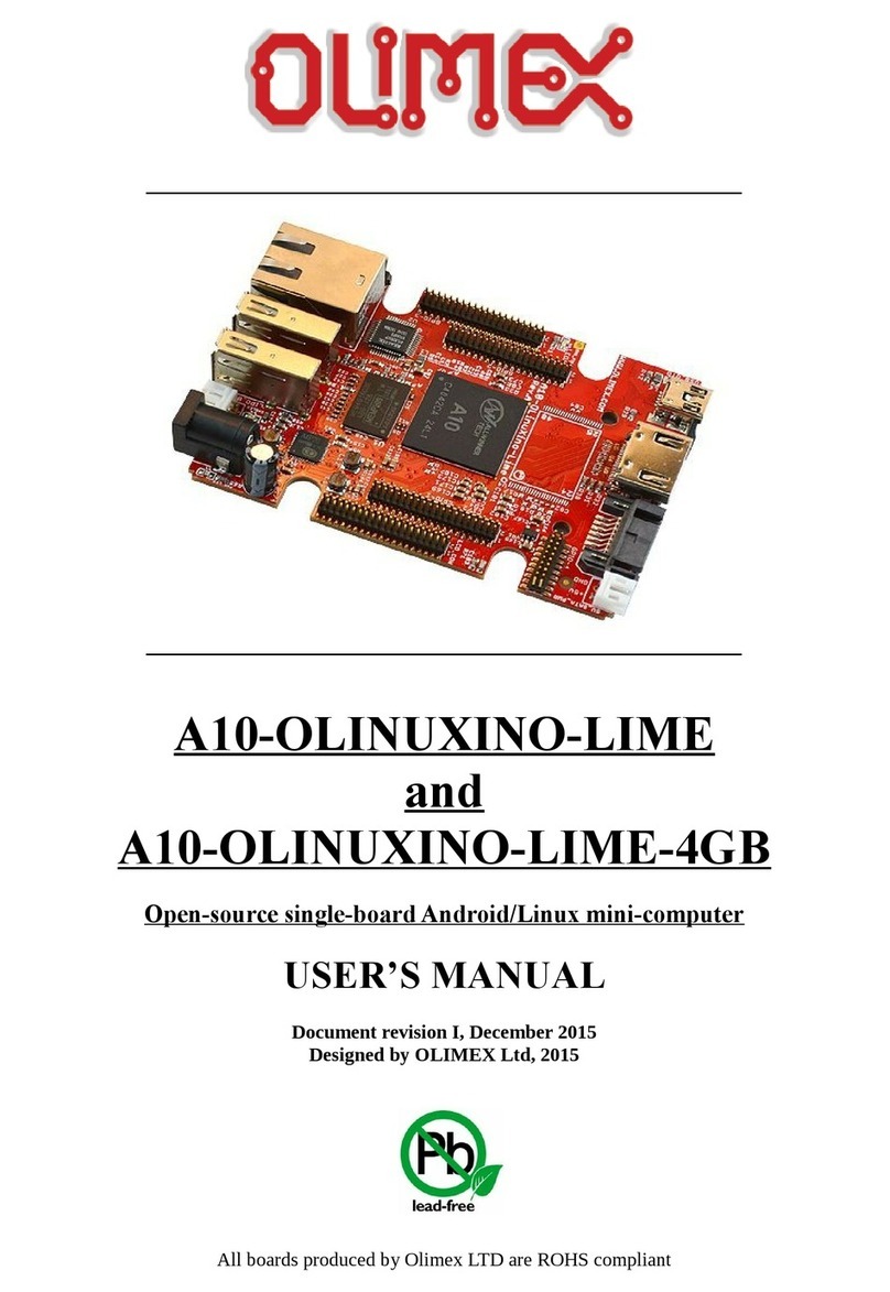 OLIMEX A10-OLINUXINO-LIME-4GB User manual