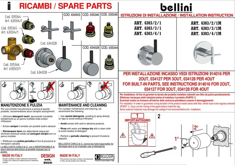 BELLOSTA bellini 6303/2/1 User manual