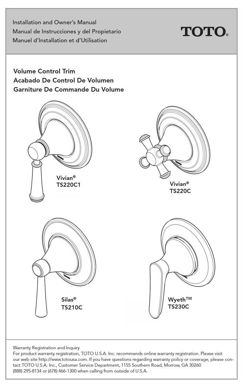Toto Vivian TS220C Installation and owner's manual