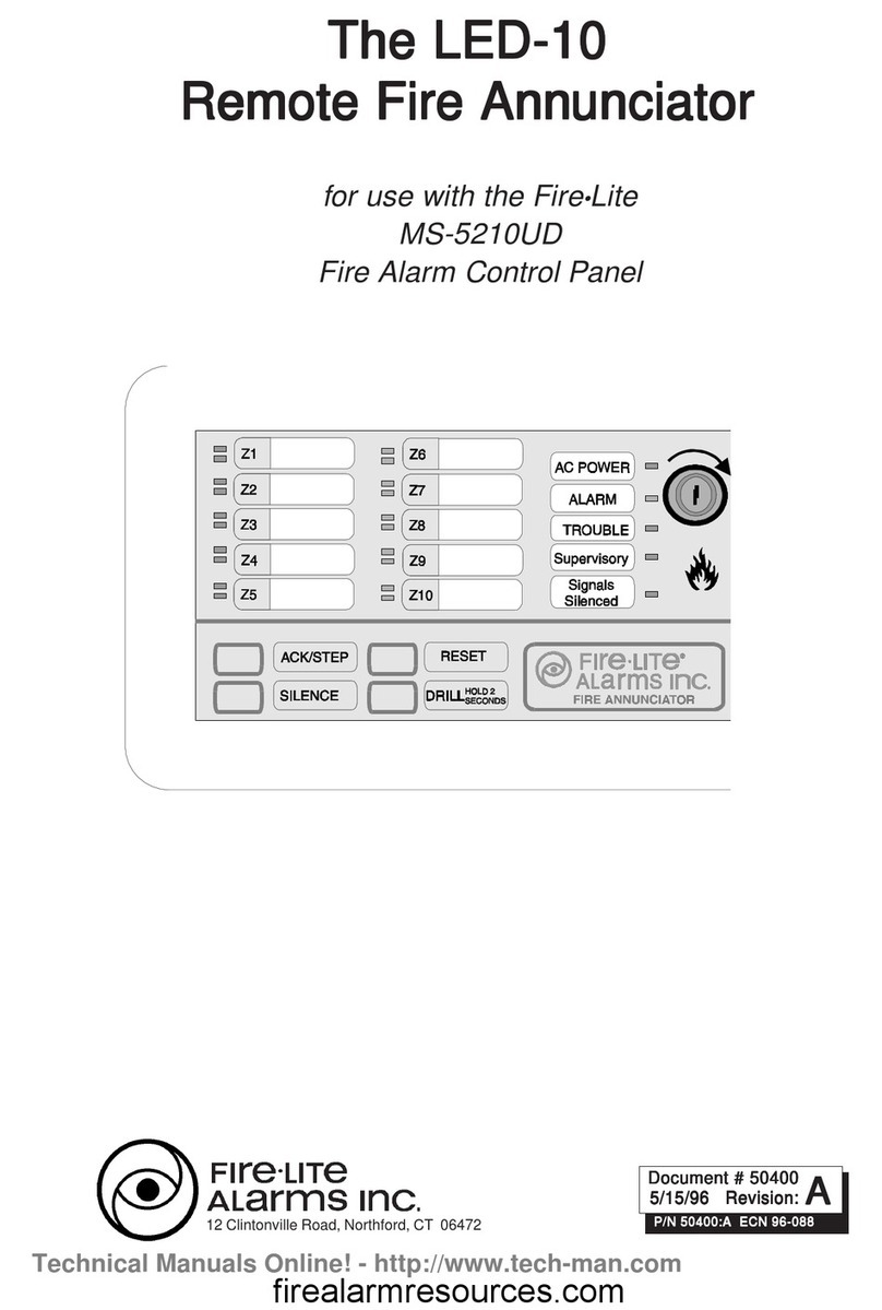 Fire-Lite Alarms LED-10 User manual
