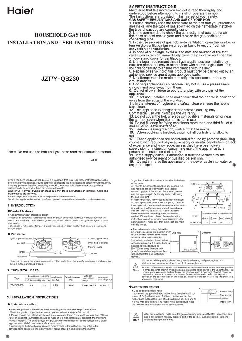 Haier JZT/Y-QB230 Guide Haier JZT/Y-QB230 Guide