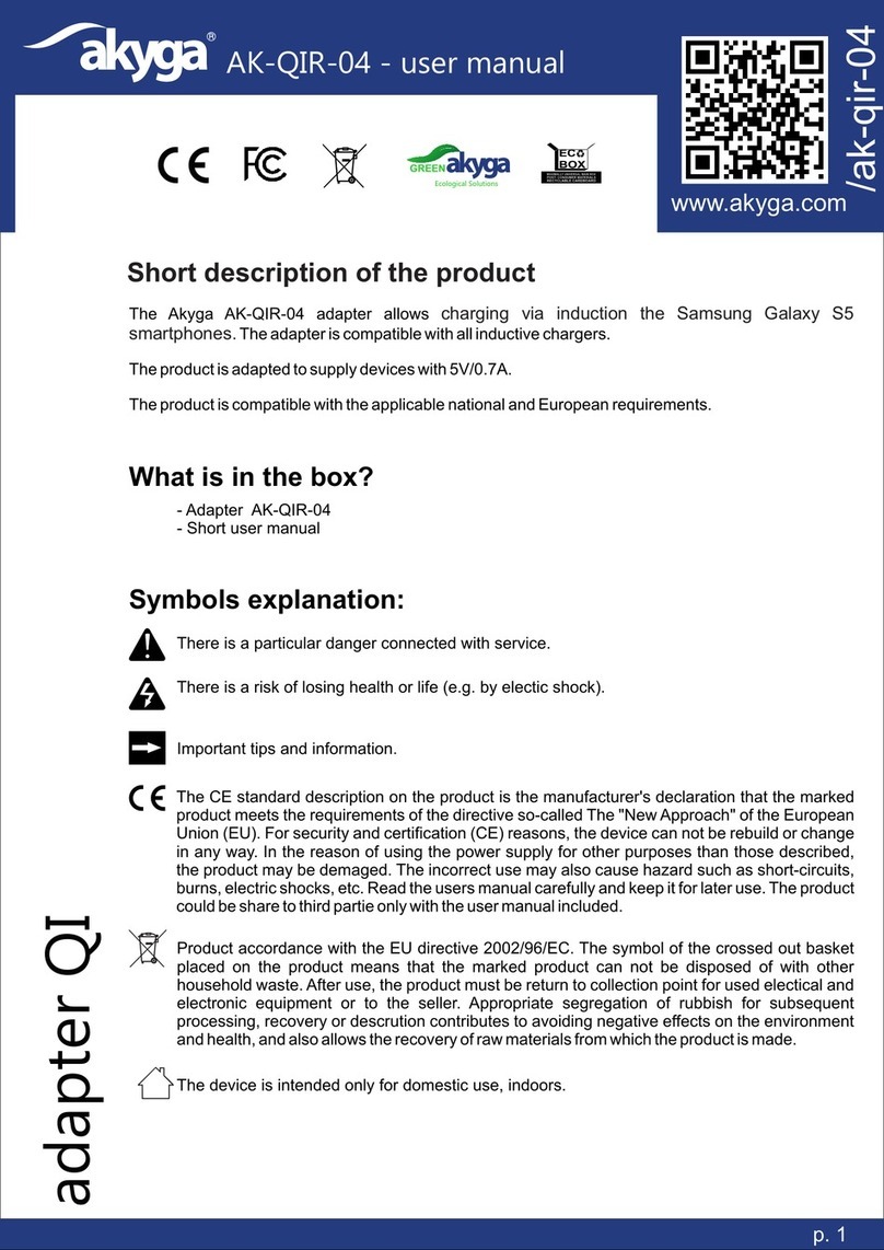 Akyga AK-QIR-04 User manual