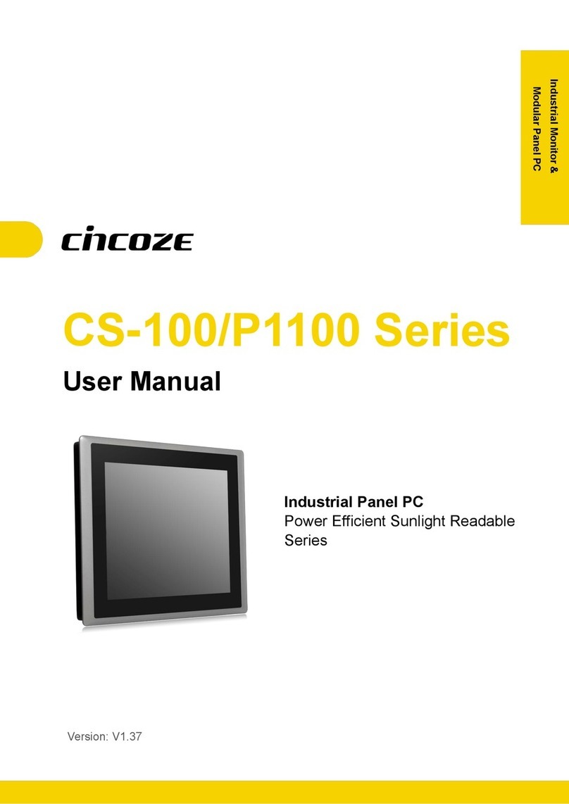 Cincoze CS-W121C/P1101 User manual