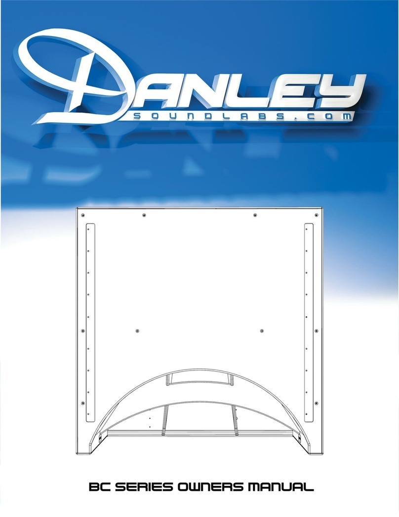 Danley BC Series owner's manual