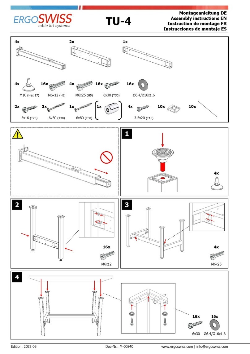 Ergoswiss TU-4 Assembly instructions