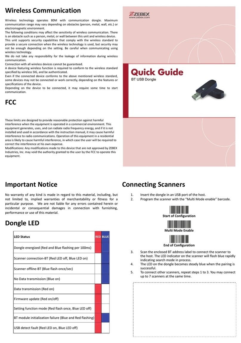 Zebex DG-5X quick guide
