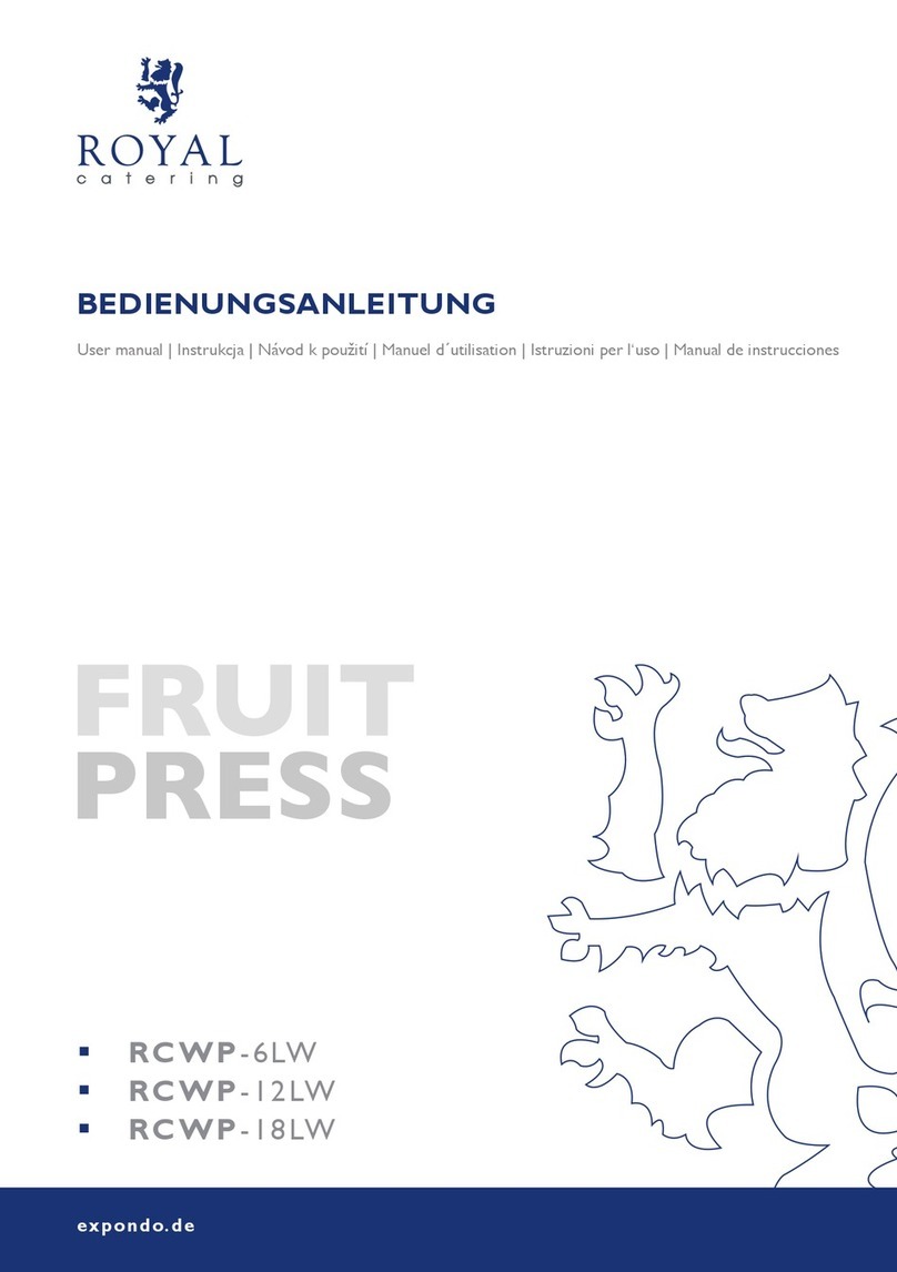Royal Catering RCWP-6LW user manual