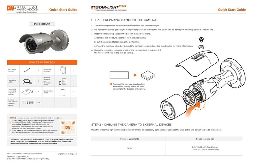 Digital Watchdog Star-Light Plus DWC-B6853WTIR User manual Digital Watchdog Star-Light Plus DWC-B6853WTIR User manual