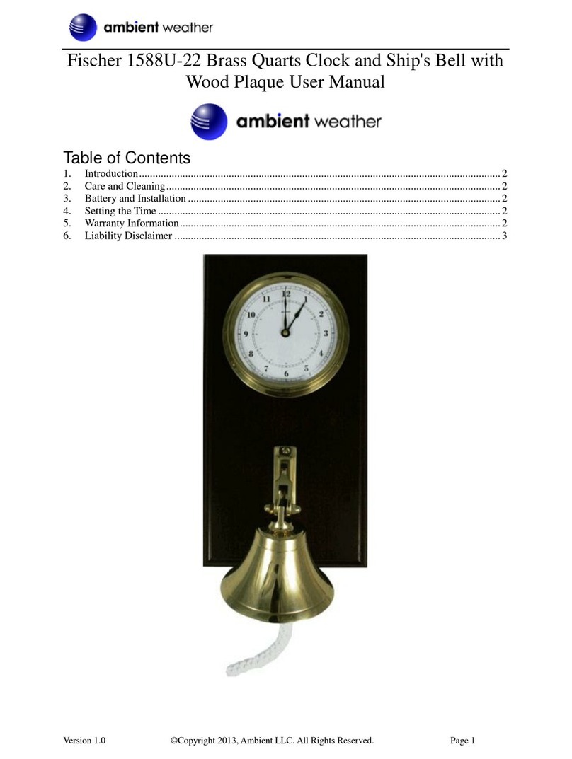 Ambient Weather Fischer 1588U-22 user manual