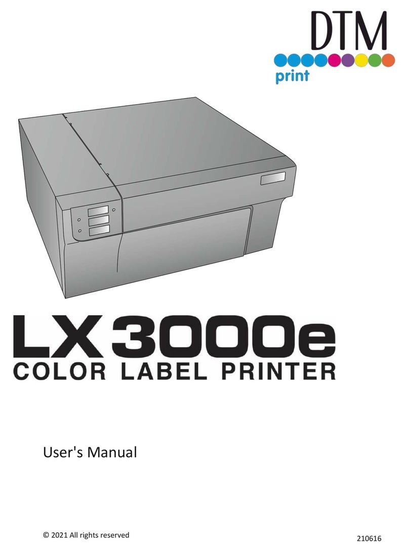 DTM Print LX 3000e user manual