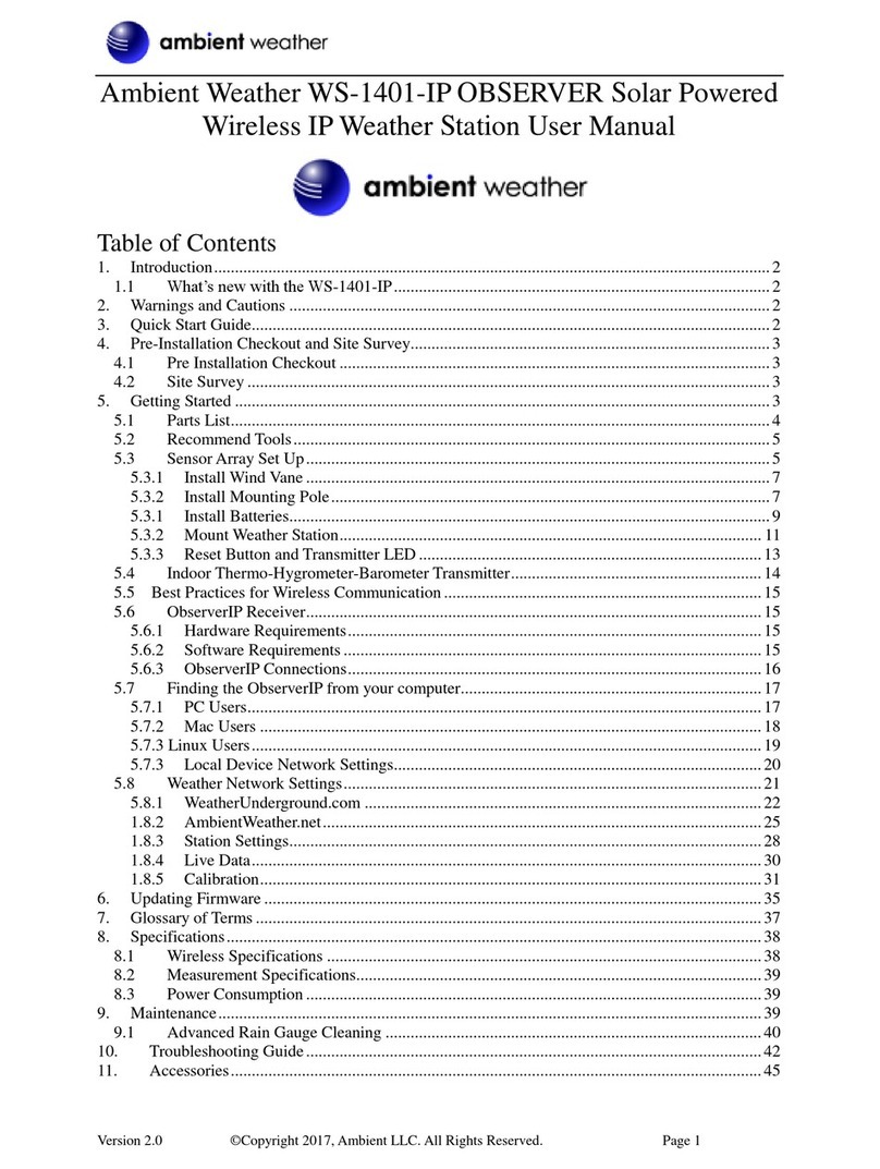 Ambient Weather WS-1401-IP User manual