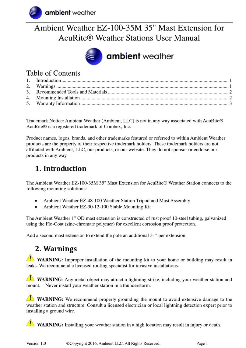 Ambient Weather EZ-100-35M User manual