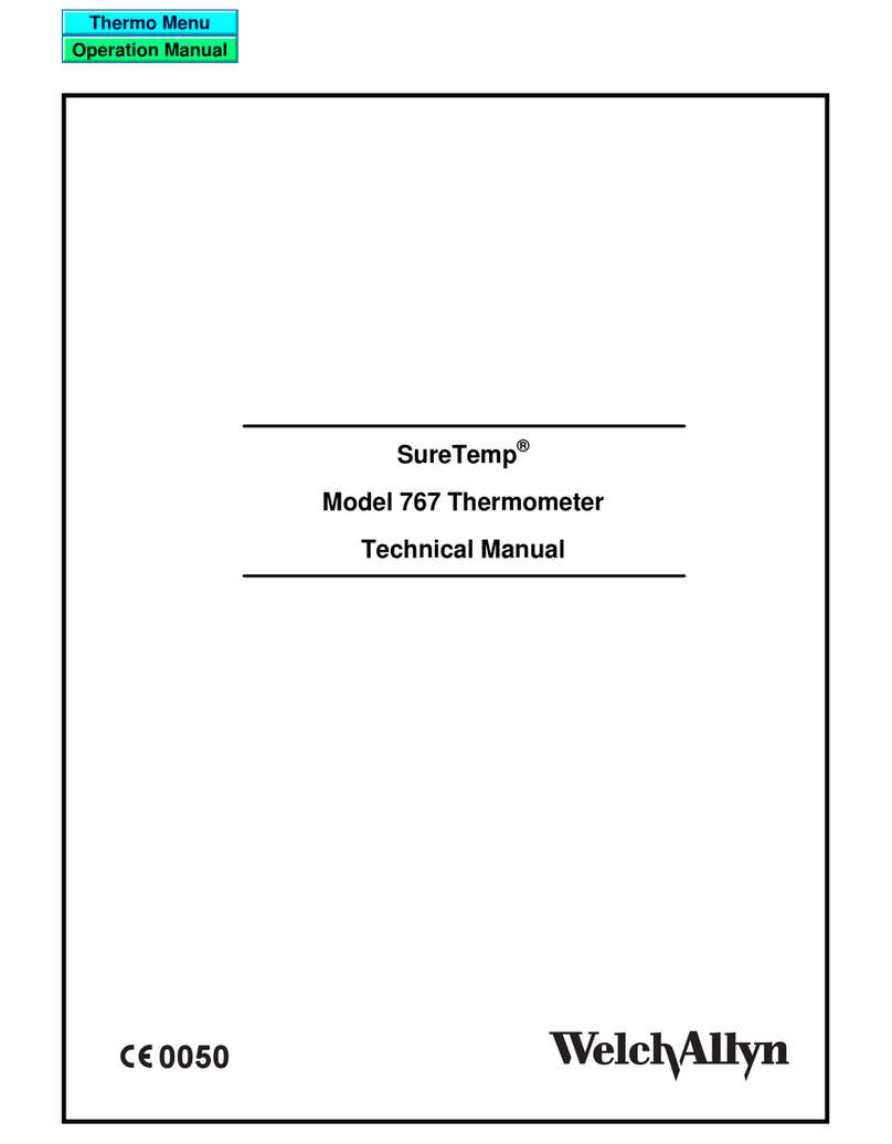 Welch Allyn 767 User manual