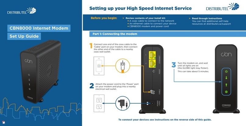 Distributel CBN8000 Setup guide