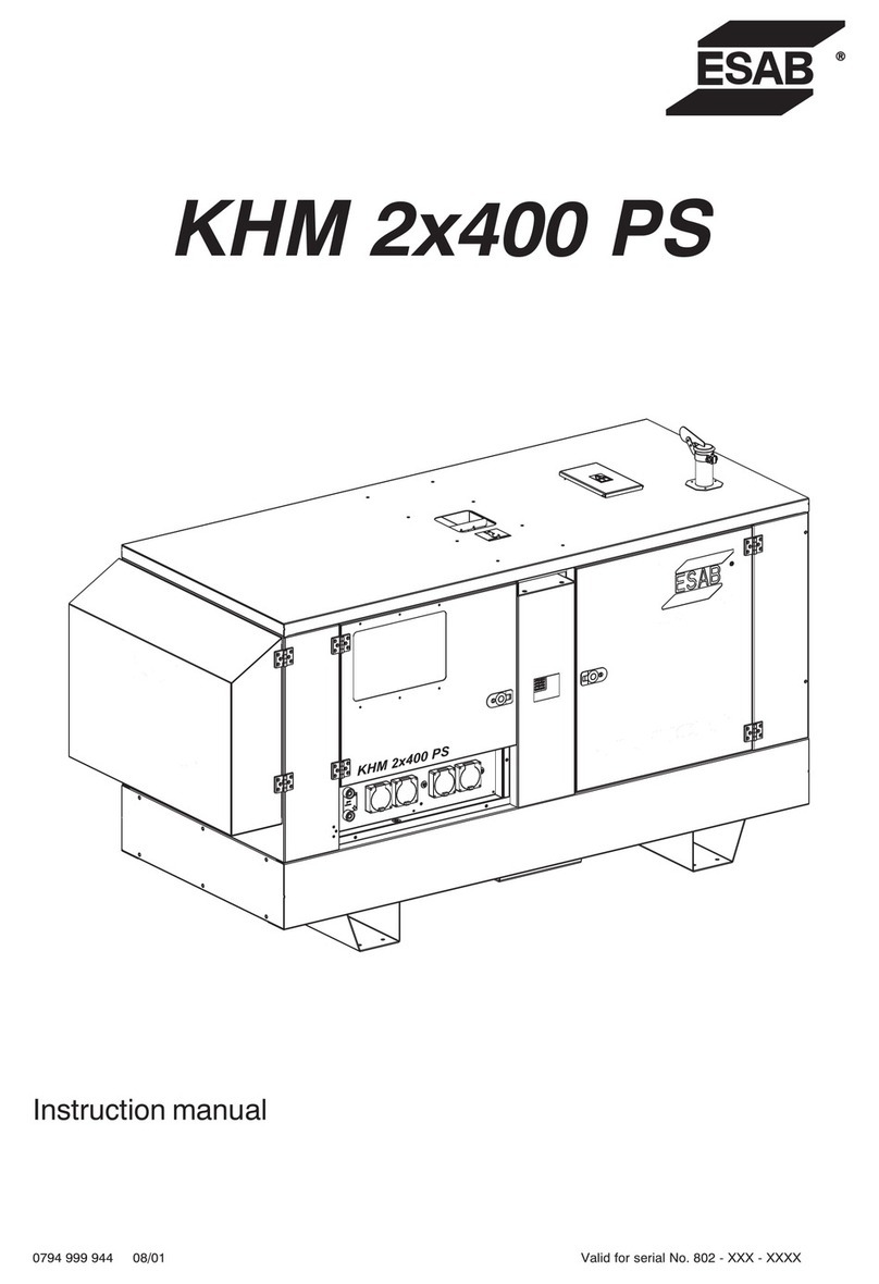 ESAB KHM 2x400 PS instruction manual ESAB KHM 2x400 PS instruction manual