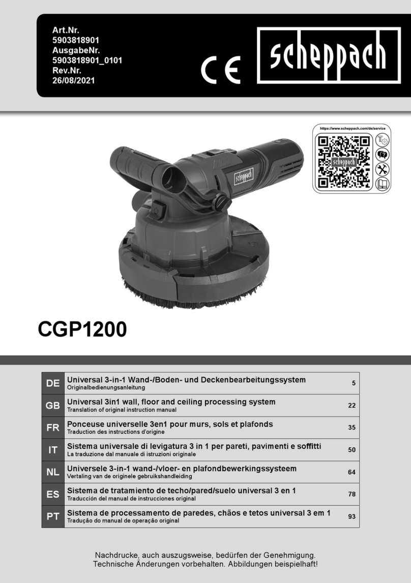 Scheppach CGP1200 User manual