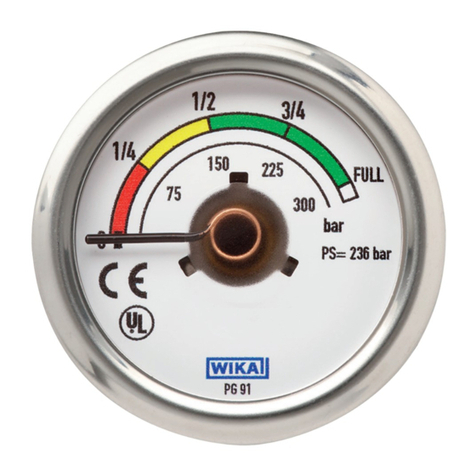 WIKA PG81 User manual