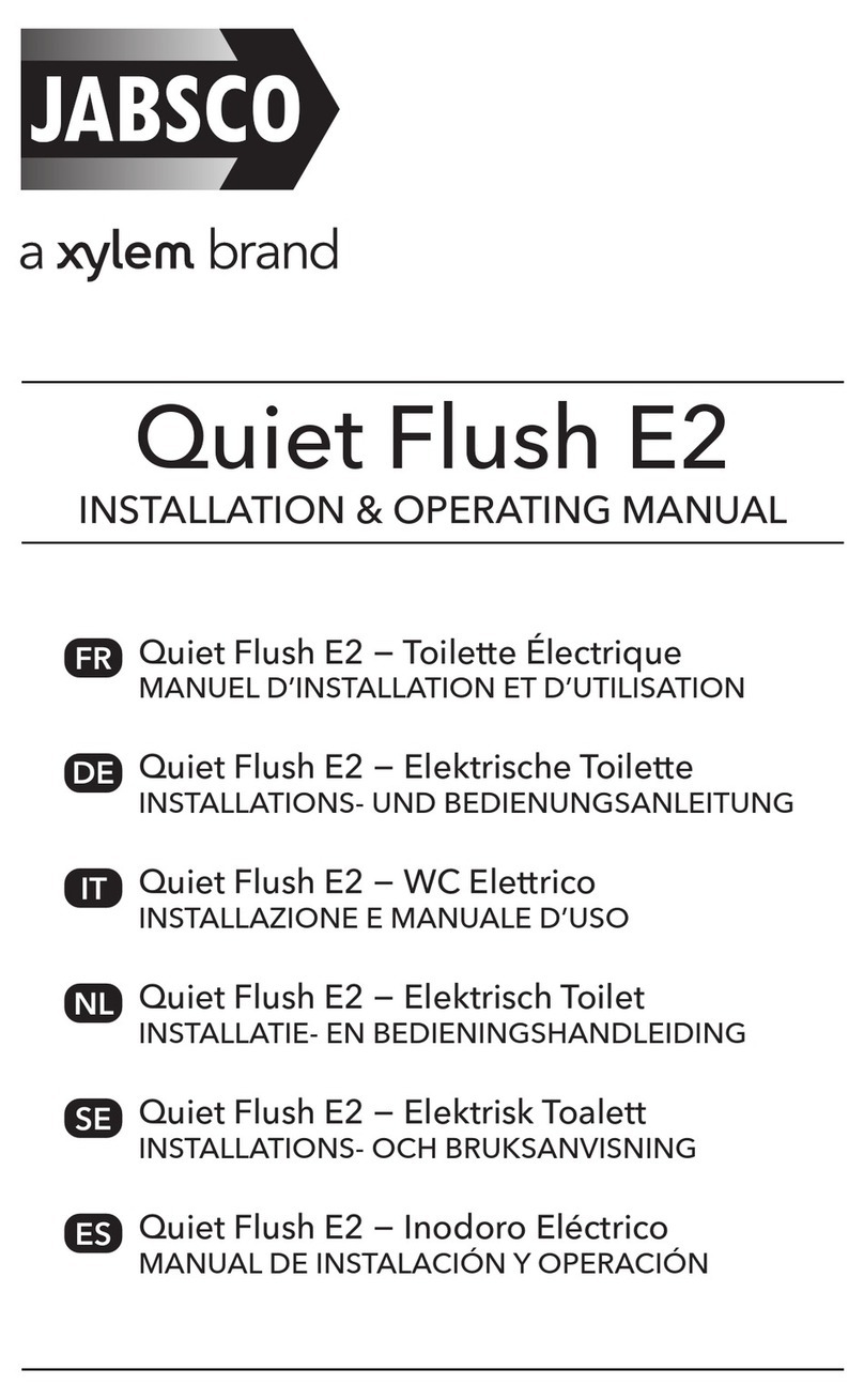Xylem JABSCO Quiet Flush E2 Installation instructions