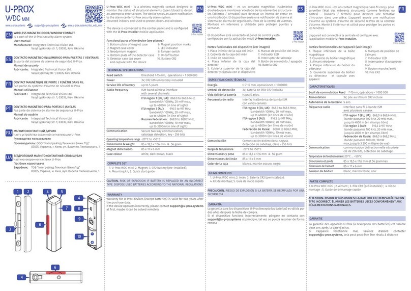 U-Prox WDC mini user manual