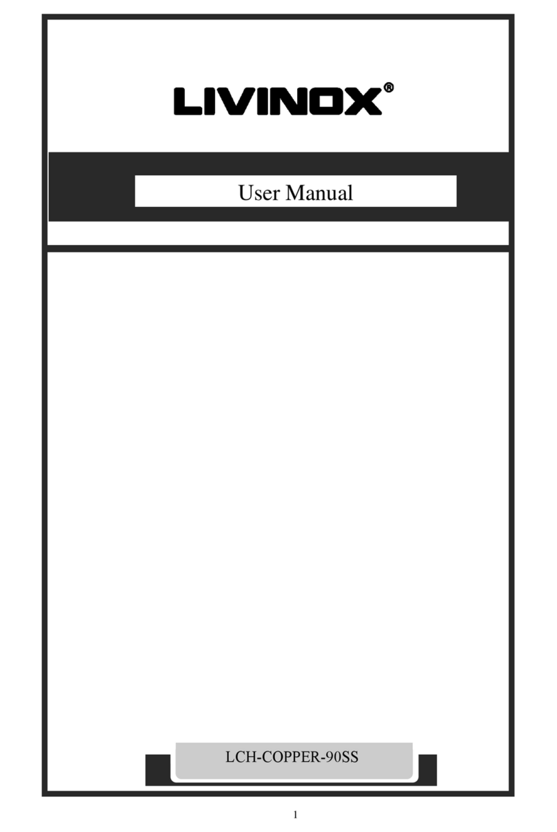 LIVINOX LCH-COPPER-90SS user manual