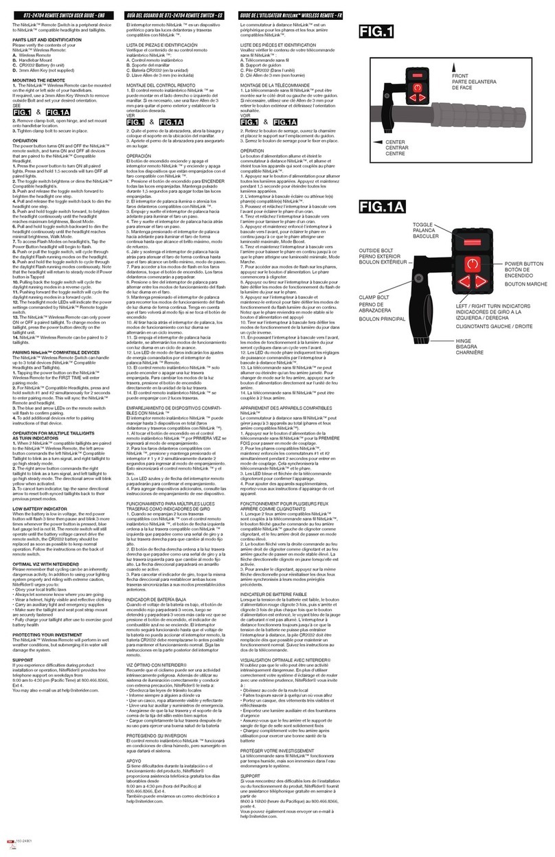 NiteRider NiteLink 071-24704 user guide