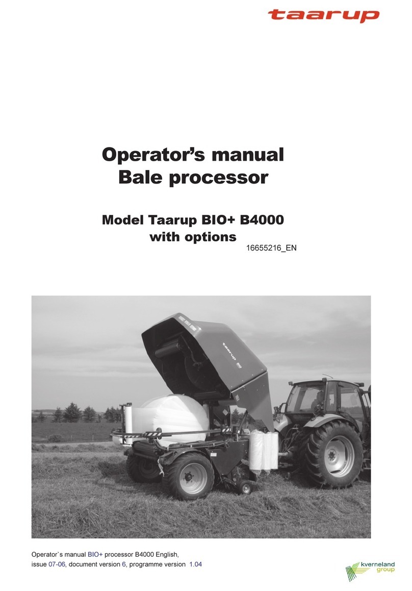 Taarup BIO+ B4000 Operator's manual
