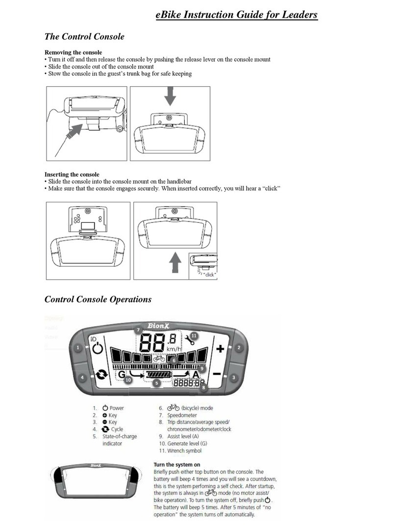 Bion X eBike Instruction guide